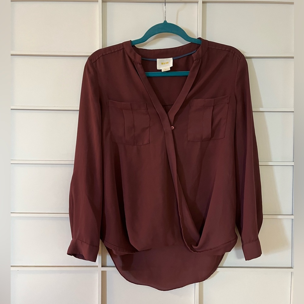 Anthropologie Maeve Wrap Blouse